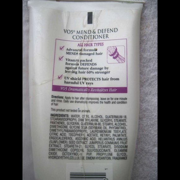Alberto VO5 Mend & Defend Conditioner Damaged Hair Prevents Future 6 oz All Type - Picture 4 of 5
